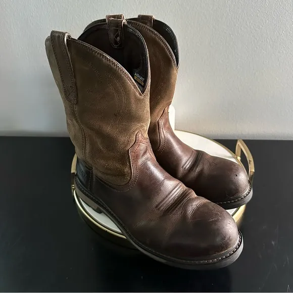 Ariat Steel Toe Work Boots 10014241 Size 11D Brown Leather Western Construction