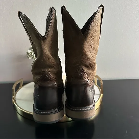 Ariat Steel Toe Work Boots 10014241 Size 11D Brown Leather Western Construction