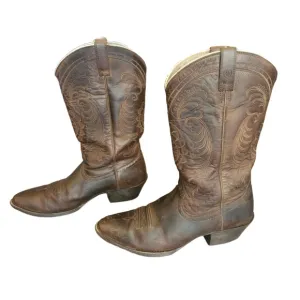 Ariat Womens Brown Embroidery Midcalf Cowboy Boots Size 11