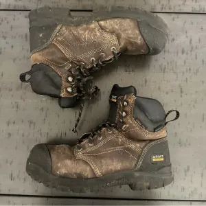 Ariat Women’s Brown Leather Steel Toe Work Boots