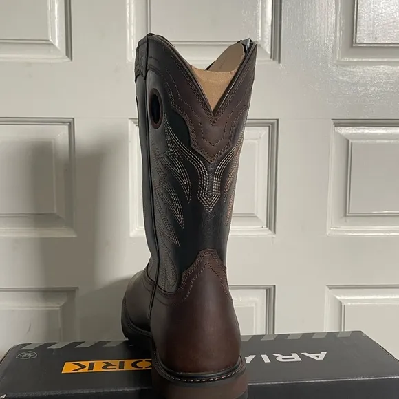 Ariat Work Boots - Brown steel toe D medium