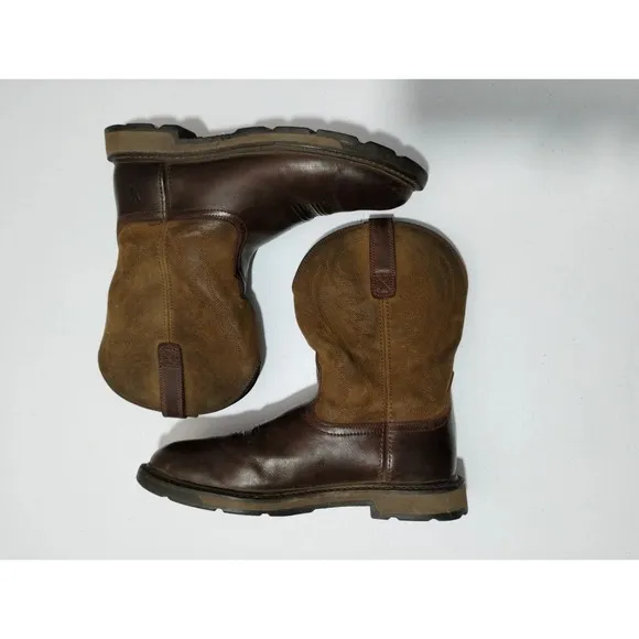 Ariat Work Boots Groundbreaker Leather Pull On Western Cowboy 12 D 10014238 EUC