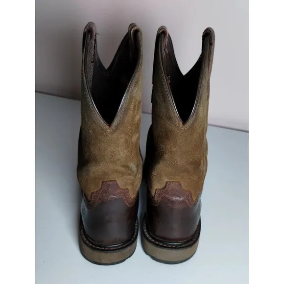 Ariat Work Boots Groundbreaker Leather Pull On Western Cowboy 12 D 10014238 EUC