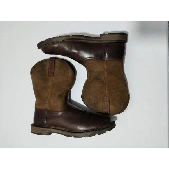 Ariat Work Boots Groundbreaker Leather Pull On Western Cowboy 12 D 10014238 EUC