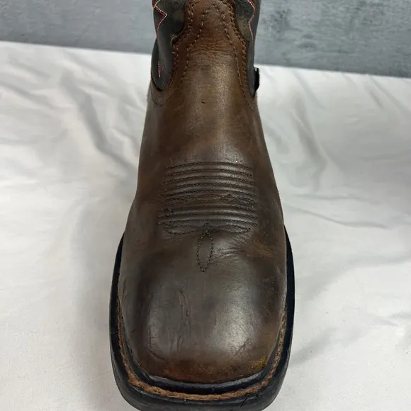 Ariat Work Boots Men's 13D  ASTM F2892-18EH Brown Square Toe Cowboy Waterproof