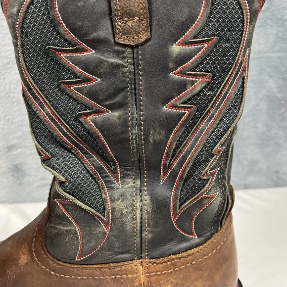 Ariat Work Boots Men's 13D  ASTM F2892-18EH Brown Square Toe Cowboy Waterproof