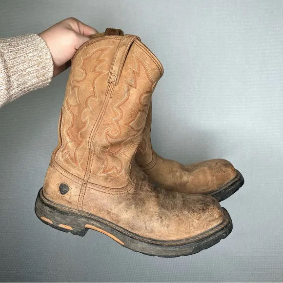 Ariat WorkHog Wide Square Toe Steel Toe Western Work Boot 11D