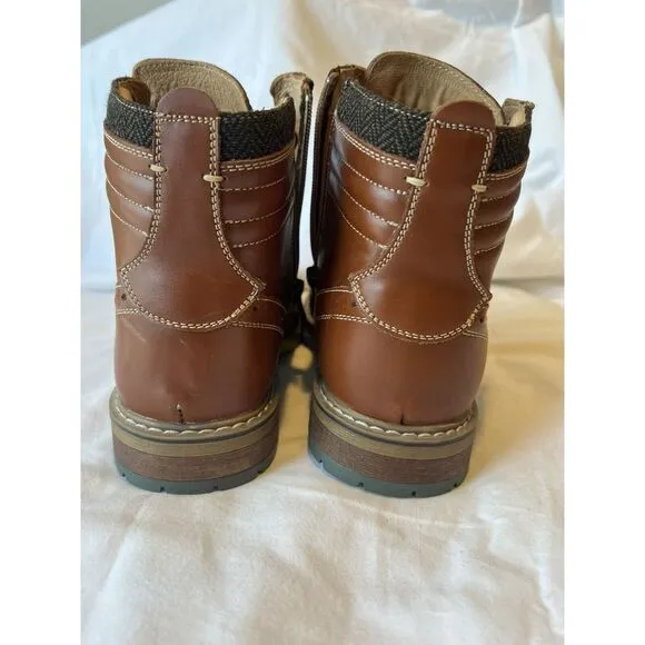 Arkbird FZN2019806 Mens Brown Premium Leather Chelsea Boots Size 8 Missing Laces