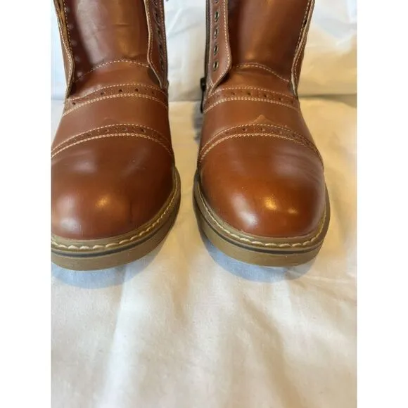 Arkbird FZN2019806 Mens Brown Premium Leather Chelsea Boots Size 8 Missing Laces