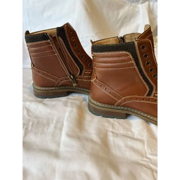 Arkbird FZN2019806 Mens Brown Premium Leather Chelsea Boots Size 8 Missing Laces
