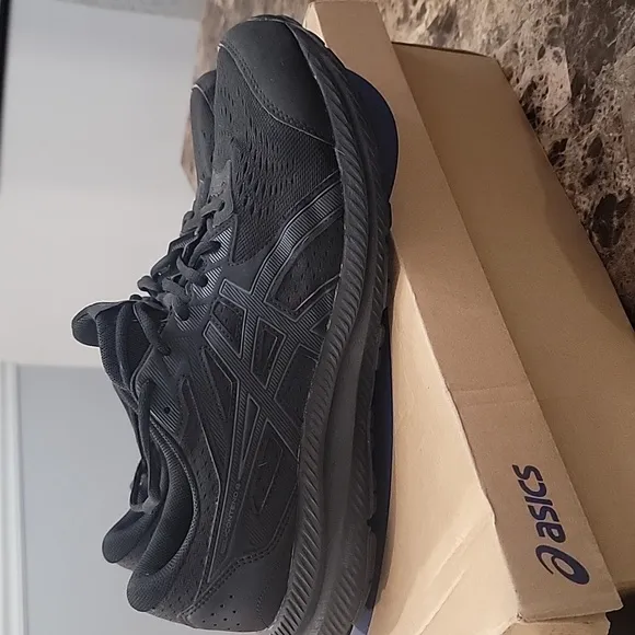 ASICS GEL-Contend Running Shoe - Men's Black Athletic Shoes Size 13