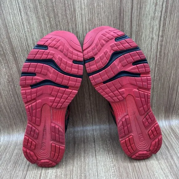 Asics Gel Nimbus 21 Mens Black Red Gold Athletic Shoes Size US 11 1011A257