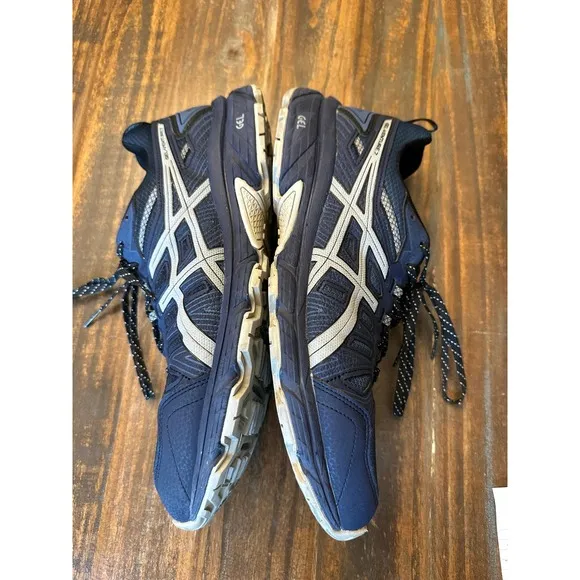 Asics Gel-Venture 7 Mens Running Shoes Trail Athletic Comfort Blue Size 13