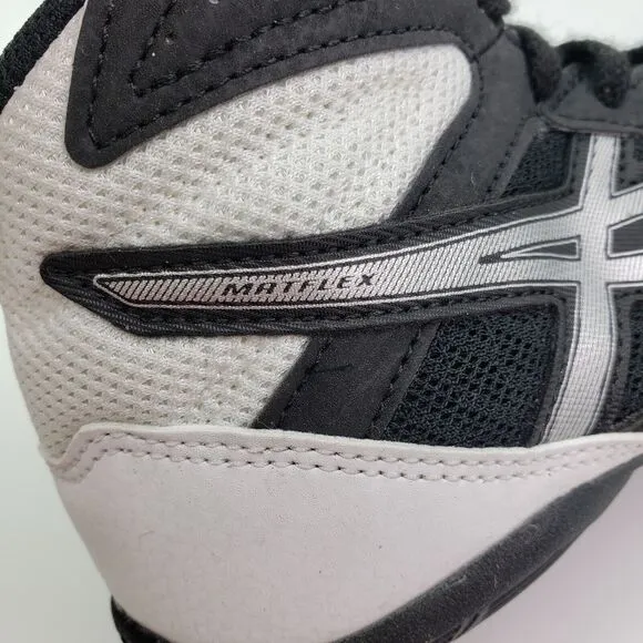 Asics Matflex 6 Youth Size 3Y Black White Athletic Sneaker Shoes 1084A007