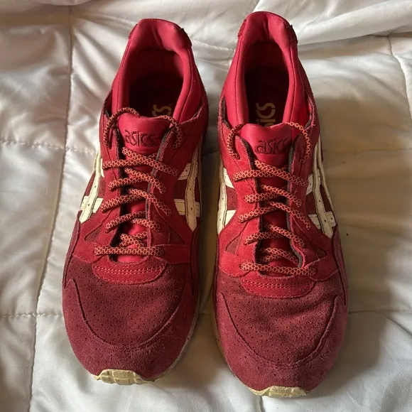 Asics Red Athletic Shoes