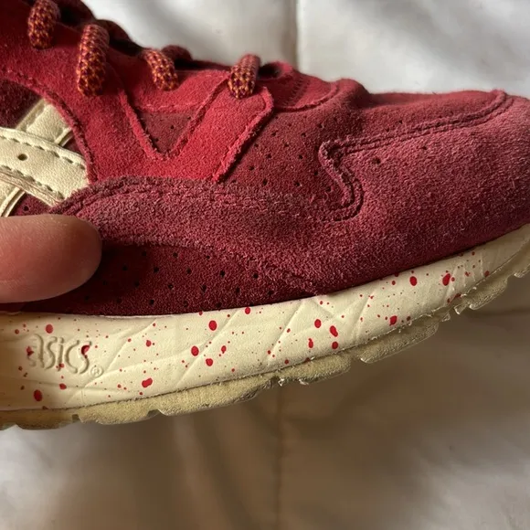 Asics Red Athletic Shoes