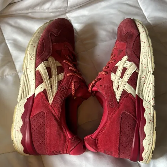 Asics Red Athletic Shoes