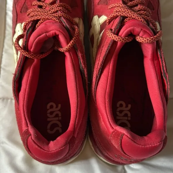 Asics Red Athletic Shoes
