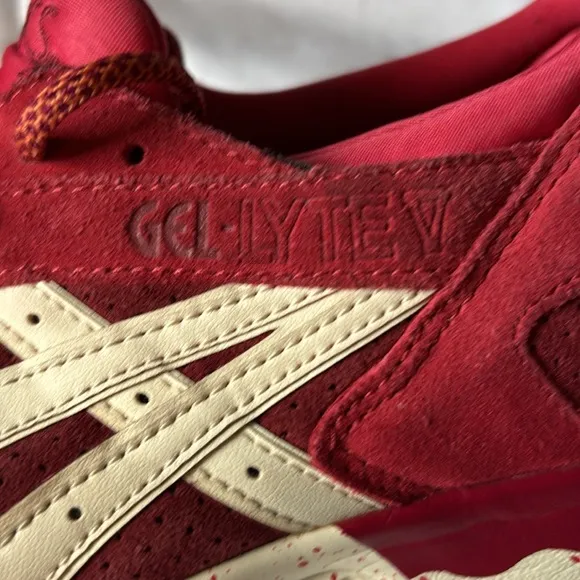 Asics Red Athletic Shoes