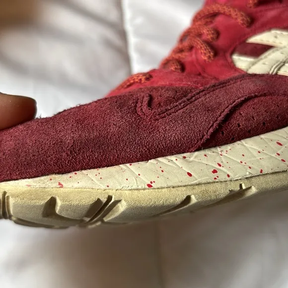 Asics Red Athletic Shoes