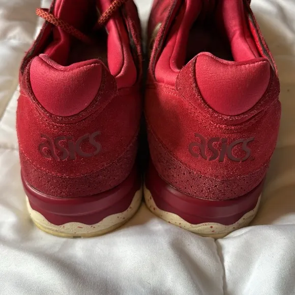 Asics Red Athletic Shoes