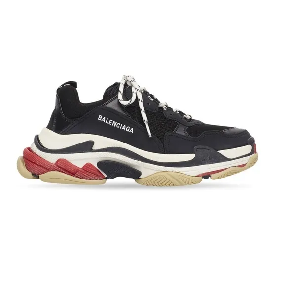 AUTHENTIC BALENCIAGA TRIPLE S SNEAKER IN BLACK‎