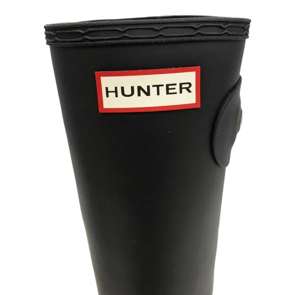 Authentic Hunter Original Tall Matte Black Rain Boots 9 Women's