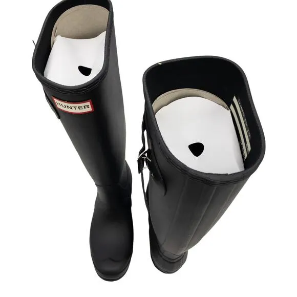 Authentic Hunter Original Tall Matte Black Rain Boots 9 Women's