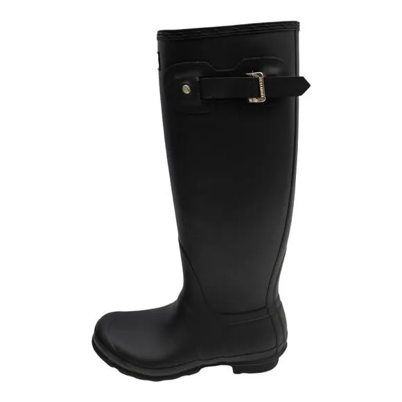 Authentic Hunter Original Tall Matte Black Rain Boots 9 Women's