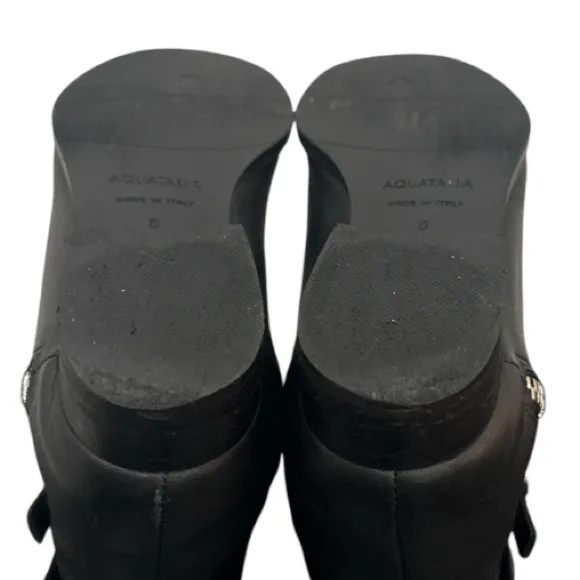 Authentic Tod’s designer black suede leather ankle wedge boots sz 11 Euro 41