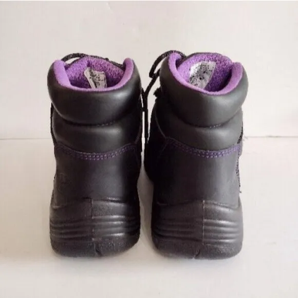 Avenger Work Boots A7124 Medium Steel Toe Black Leather Womens 11