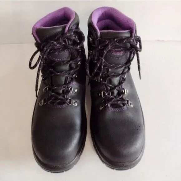 Avenger Work Boots A7124 Medium Steel Toe Black Leather Womens 11