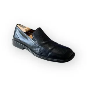 Avventura ᪣ Hand Crafted Quilted Detail Dress Shoe Loafers ᪣ Black Leather ᪣ 10M