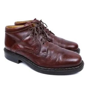 Bacco Bucci Men's Brown Leather Ankle Chukka Boots Size 8