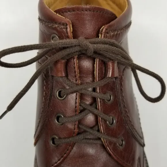 Bacco Bucci Men's Brown Leather Ankle Chukka Boots Size 8