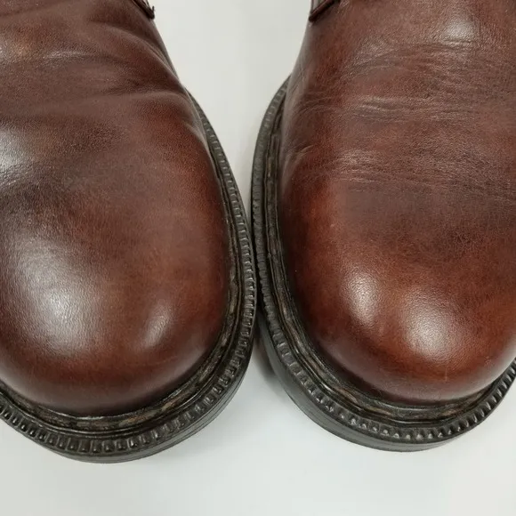 Bacco Bucci Men's Brown Leather Ankle Chukka Boots Size 8