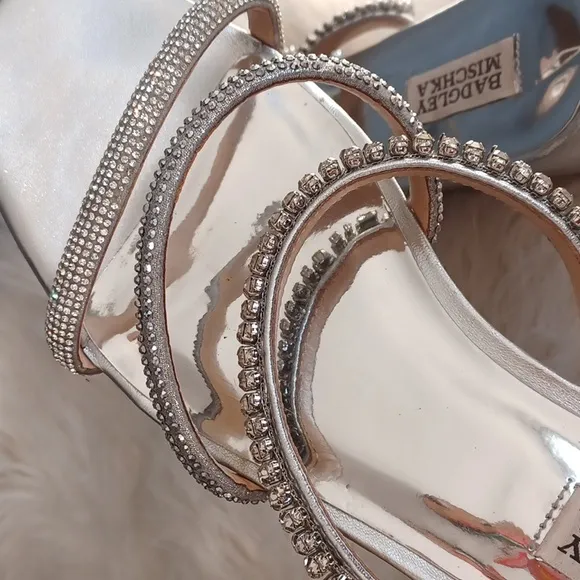 Badgley Mischka  rhinstone  sandals