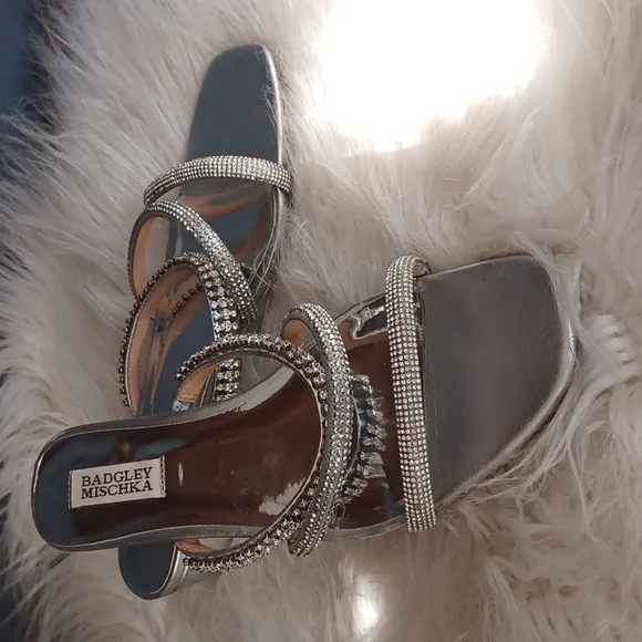 Badgley Mischka  rhinstone  sandals
