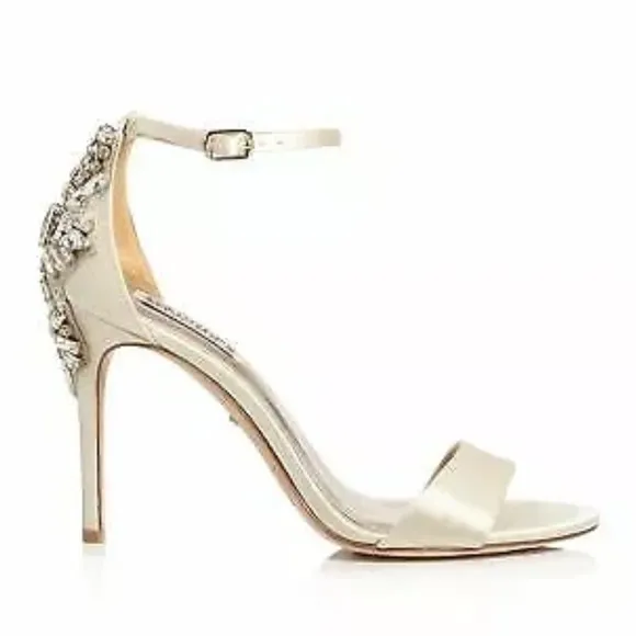 Badgley MischkaGalia Square Toe Crystal Jeweled Dress Sandals size 7