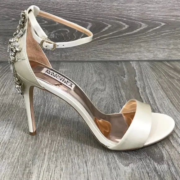 Badgley MischkaGalia Square Toe Crystal Jeweled Dress Sandals size 7