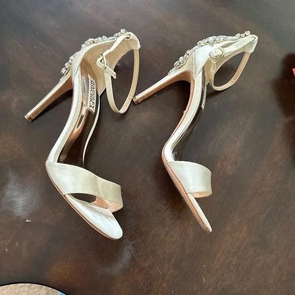 Badgley MischkaGalia Square Toe Crystal Jeweled Dress Sandals size 7