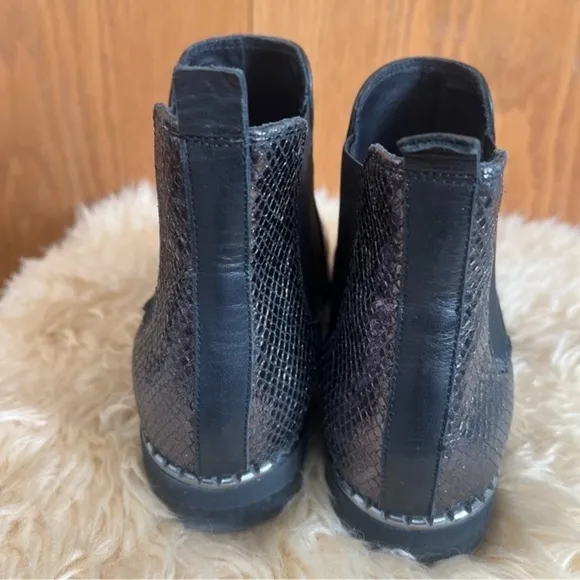 Baldinini Trend Black Ankle Boots Sz-38/8