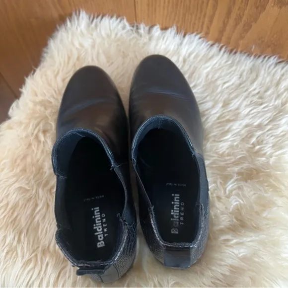 Baldinini Trend Black Ankle Boots Sz-38/8