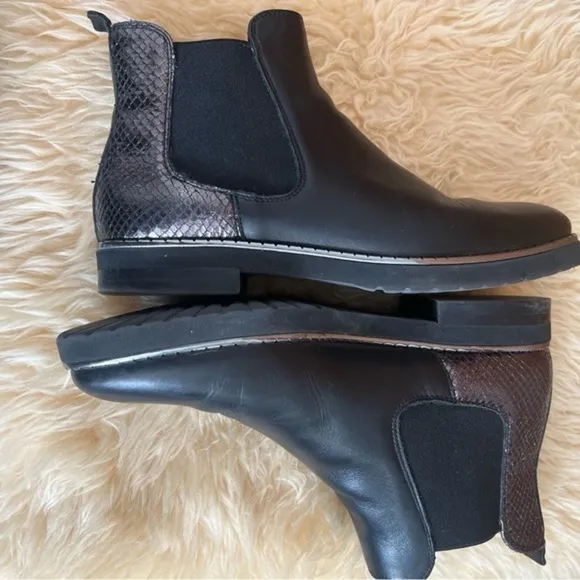 Baldinini Trend Black Ankle Boots Sz-38/8