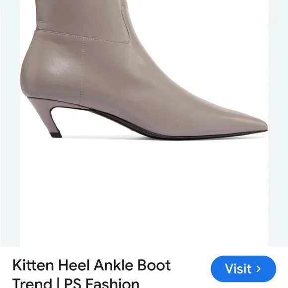 Balenciaga Gray Ankle Boots