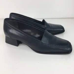Bally Blue Leather Loafers  FRATTASIO Made in Italy- Size 8M 38 1/2E