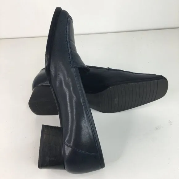 Bally Blue Leather Loafers  FRATTASIO Made in Italy- Size 8M 38 1/2E