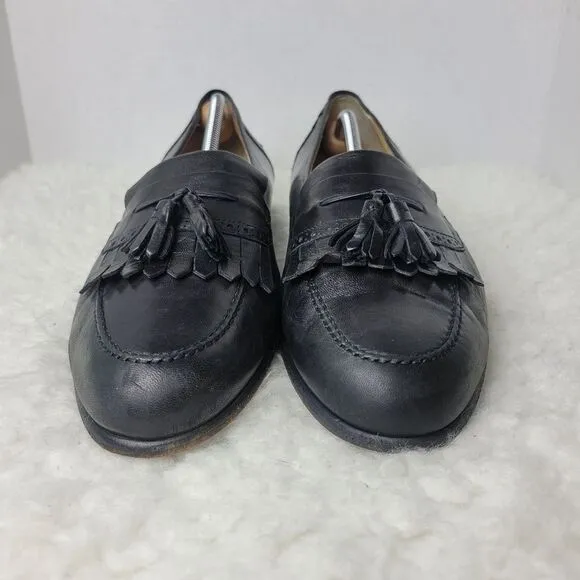 Bally Vigo Mens Shoes Size 13 D Black Flex Leather Tassel Loafers