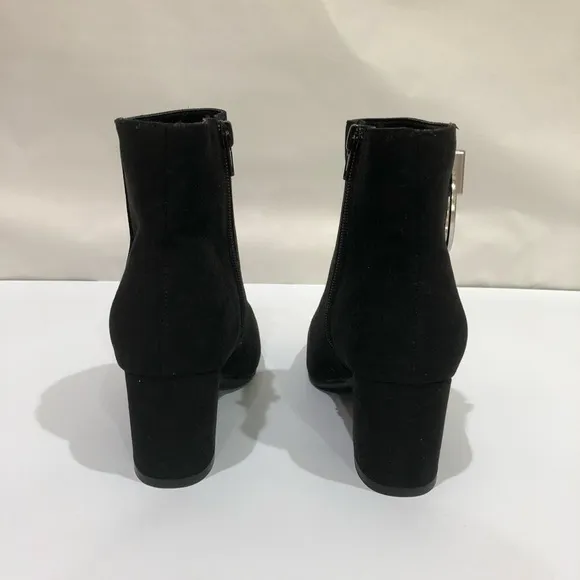 Bamboo Brand Ankle Suede Women’s Boots Size 6 Black‎