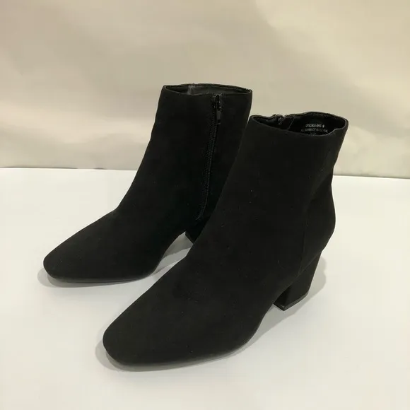 Bamboo Brand Ankle Suede Women’s Boots Size 6 Black‎